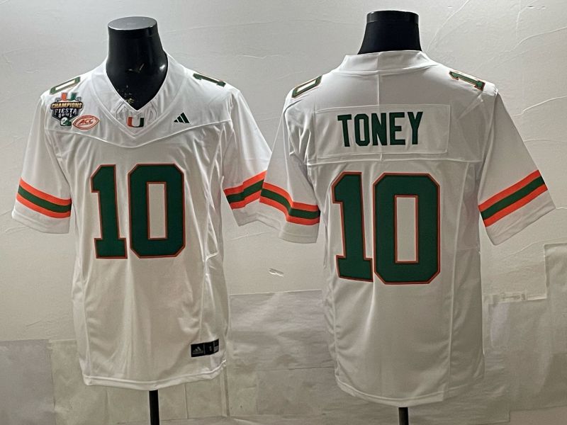 Men 2026 Miami Hurricanes #10 Toney White 3th generations Nike Limited NCAA Jersey 03